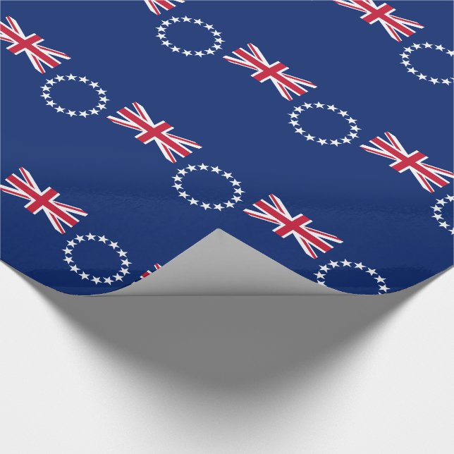 Papier Cadeau Drapeau des Îles Cook (Coin)