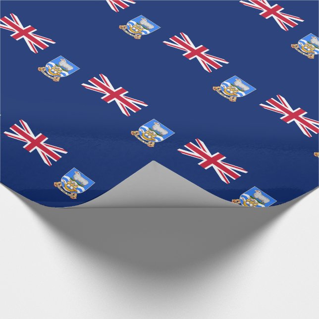 Papier Cadeau Drapeau des îles Falkland (Coin)