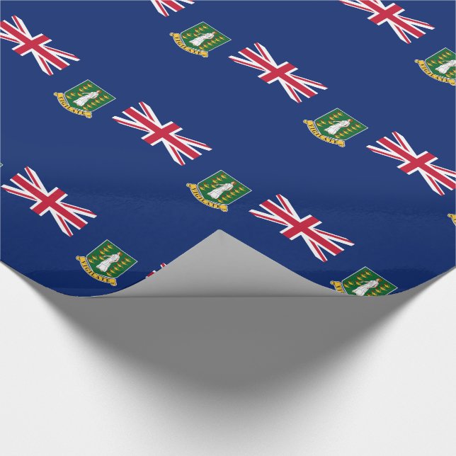 Papier Cadeau Drapeau des îles Vierges britanniques (Coin)