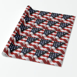 PAPIER CADEAU DRAPEAU DES USA