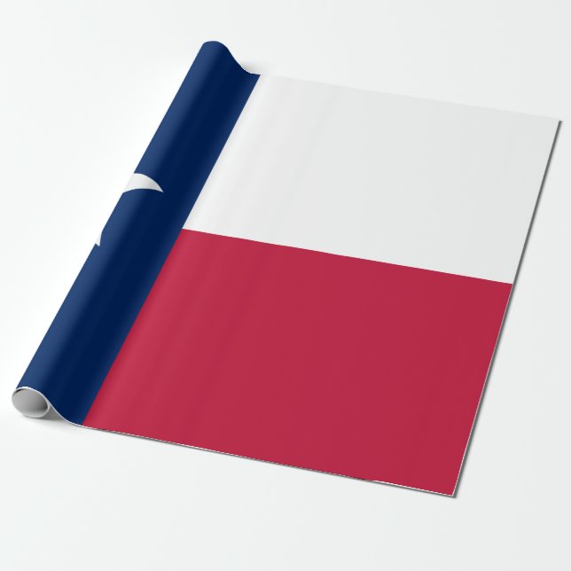 Papier Cadeau Drapeau d'État texan (Texas) (Déroulé)