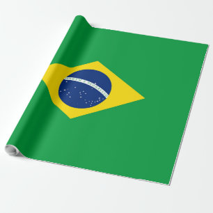 Papier Cadeau Drapeau du Brésil
