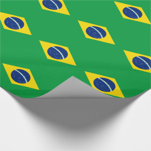 Papier Cadeau Drapeau du Brésil patriotique