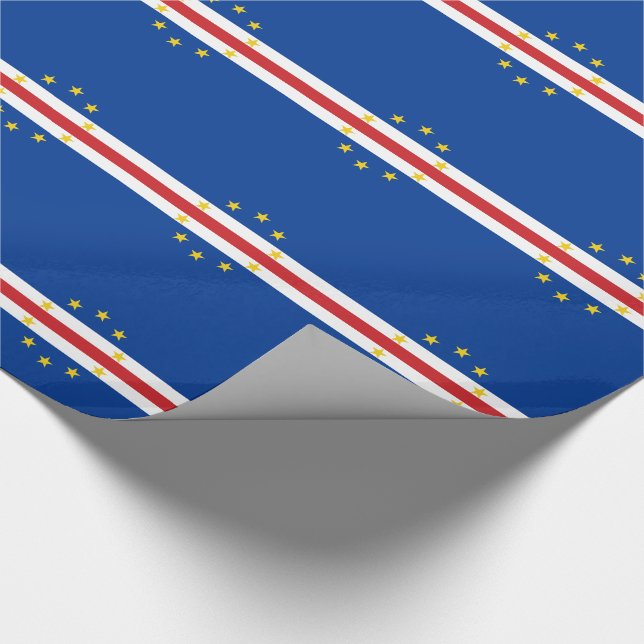 Papier Cadeau Drapeau du Cap-Vert (Coin)