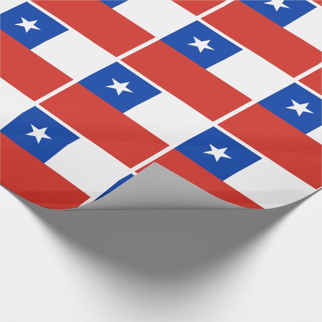 Papier Cadeau Drapeau du Chili (Coin)
