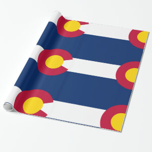 Papier Cadeau Drapeau du Colorado