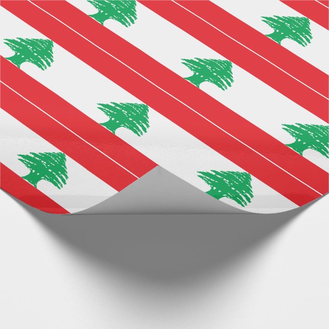 Papier Cadeau Drapeau du Liban (Coin)