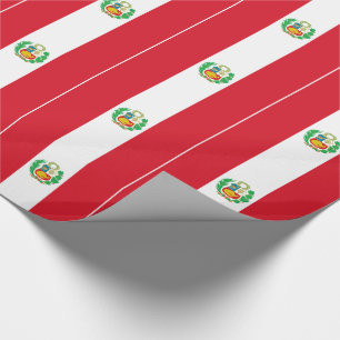 Papier Cadeau Drapeau du Pérou