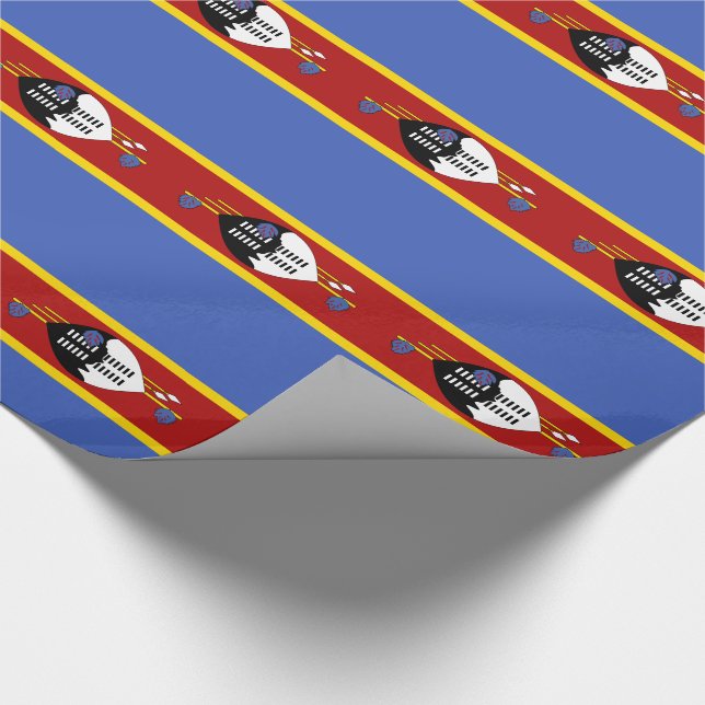 Papier Cadeau Drapeau Eswatini (Coin)