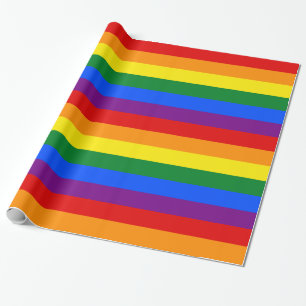 Papier Cadeau Drapeau Gay pride arc-en-ciel LGBT