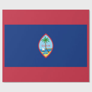 Papier Cadeau Drapeau Guam