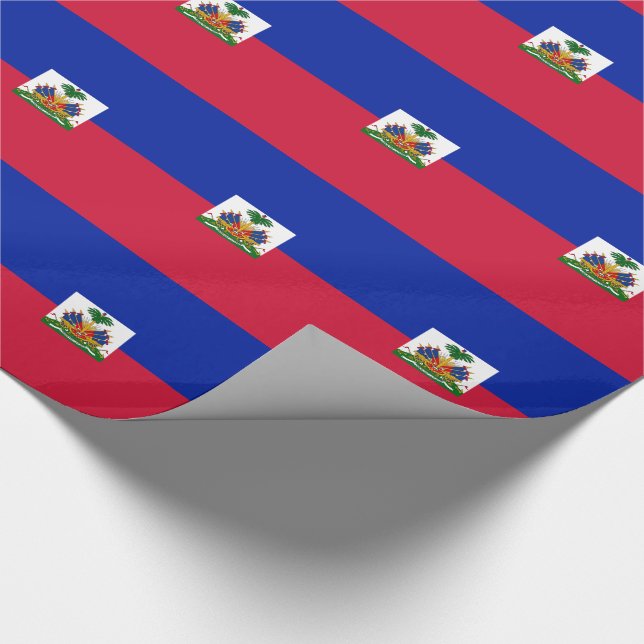 Papier Cadeau Drapeau Haïti (Coin)