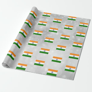 Papier Cadeau Drapeau indien