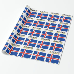 Papier Cadeau Drapeau islandais du cheval