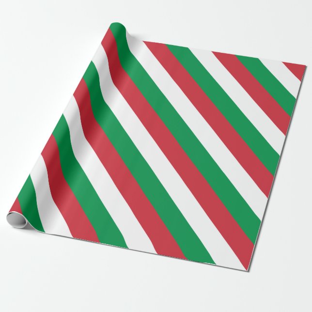 Papier Cadeau Drapeau Italie (Déroulé)
