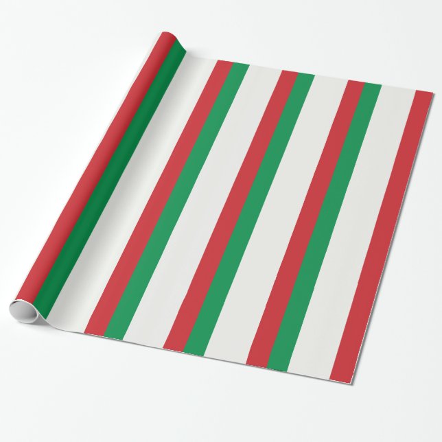 Papier Cadeau Drapeau italien (Déroulé)
