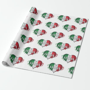 Papier Cadeau Drapeau italien Design Italia