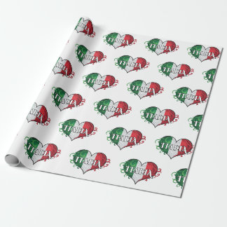 Papier Cadeau Drapeau italien Design Italia