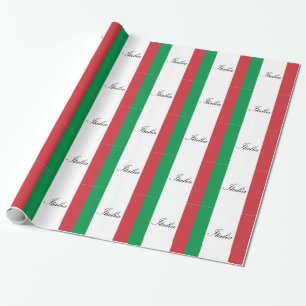 Papier Cadeau Drapeau italien - drapeau de l'Italie - l'Italie