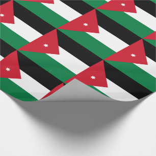 Papier Cadeau Drapeau Jordanie