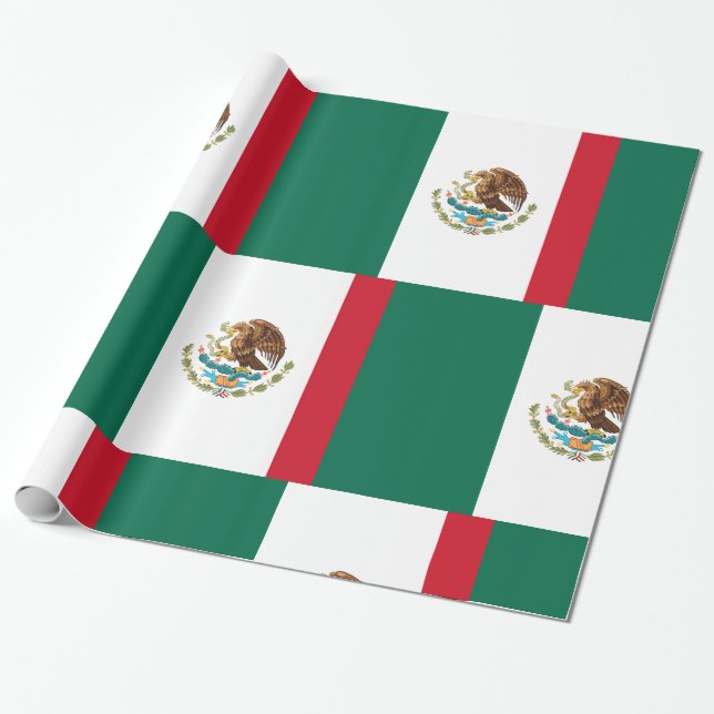 Papier Cadeau Drapeau mexicain - Drapeau mexicain (Déroulé)