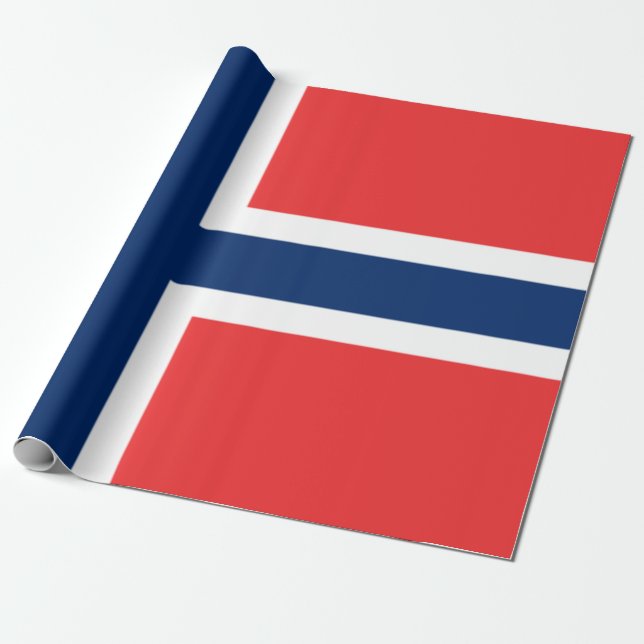 Papier Cadeau Drapeau norvégien (Déroulé)