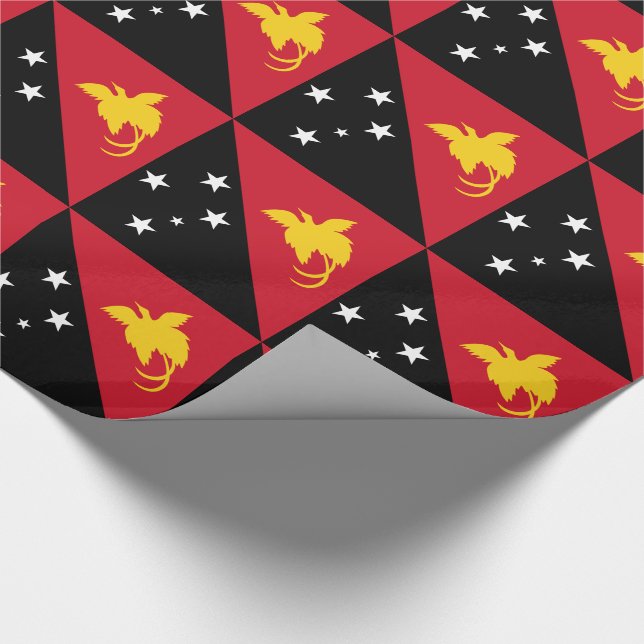 Papier Cadeau Drapeau Papouasie-Nouvelle-Guinée (Coin)