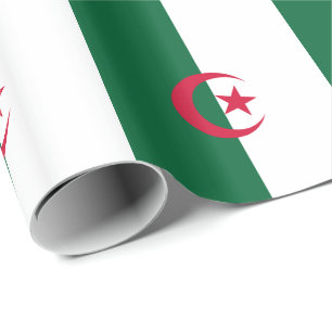 Papier Cadeau Drapeau patriotique algérien