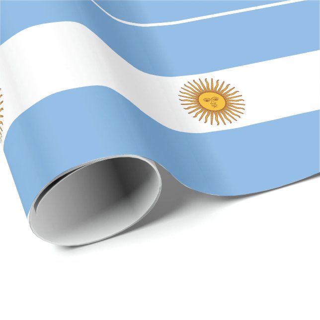 Papier Cadeau Drapeau patriotique argentin (Coin rond)
