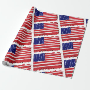 Papier Cadeau Drapeau peint