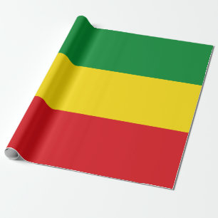 Papier Cadeau Drapeau rastafarien Rasta Ethiopie