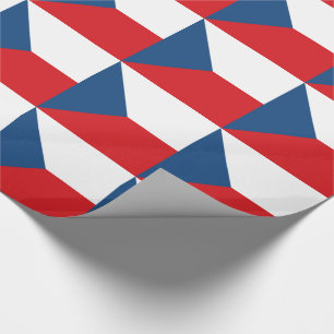 Papier Cadeau Drapeau République tchèque