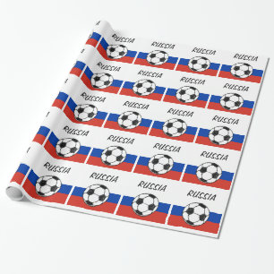 Papier Cadeau Drapeau Russa   Croquis football