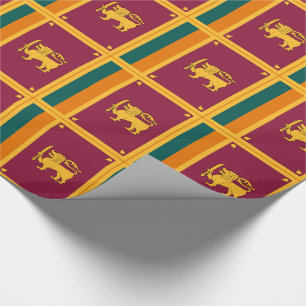 Papier Cadeau Drapeau Sri Lanka