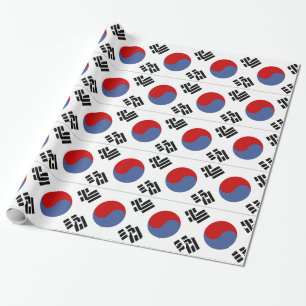 Papier Cadeau Drapeau sud-coréen