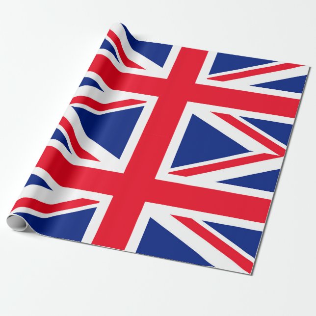 Papier Cadeau Drapeau Union Jack du Royaume-Uni (Déroulé)