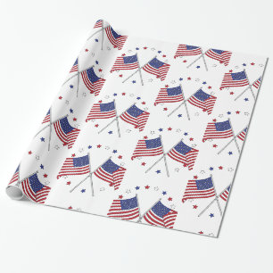 Papier Cadeau Drapeaux américains Thunder_Cove patriotique 4