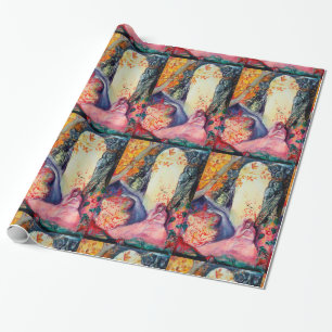 Papier Cadeau DREAM D'OR / Méditation Yoga Jardin Zen