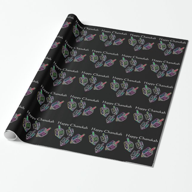 Papier Cadeau Driedels pour Chanukah (Déroulé)