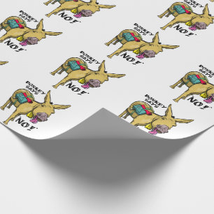 Papier Cadeau Drôle âne dit non !