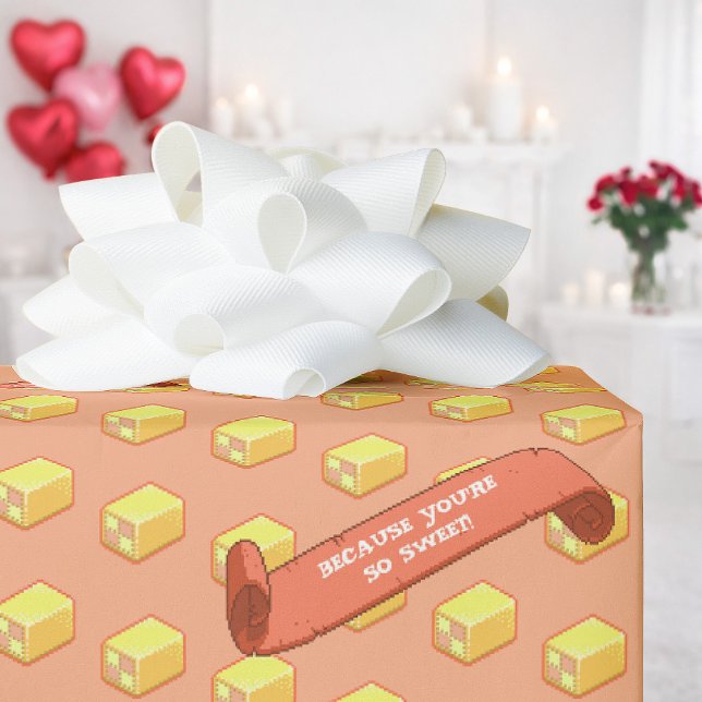 Papier Cadeau Drôle Battenberg parce que tu es si doux Motif (Créateur téléchargé)