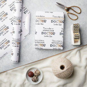 Papier Cadeau Drôle cadeau de docteur   Médecin génial