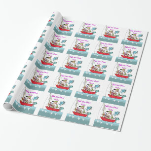 Papier Cadeau Drôle cadeau de sac de pêche personnalisé