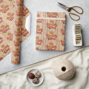 Papier Cadeau Drôle, c'est l'heure de Turquie Thanksgiving Dîner