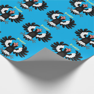 Papier Cadeau Drôle dessin animé de Magpie australienne