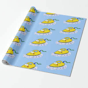 Papier Cadeau Drôle dessin animé linge de fer