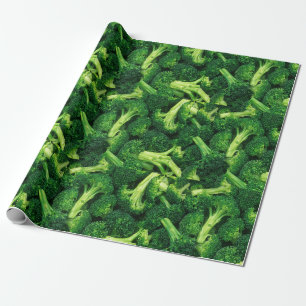 Papier Cadeau Drôle, Florets Brocoli, Personnalisé