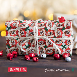 Papier Cadeau Drôle japonais Chin Motif de Noël