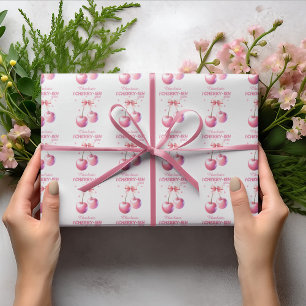 Papier Cadeau Drôle "Je vous chéris" Saint-Valentin avec nom