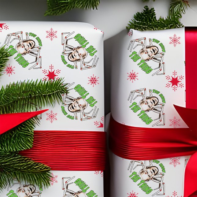 Papier Cadeau Drôle Joe Biden Vous connaissez le truc de l'humou (Créateur téléchargé)